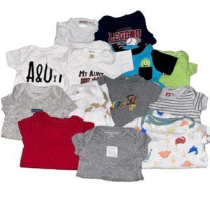 0-3 Months Boys Clothing Bundle (17 Items)
